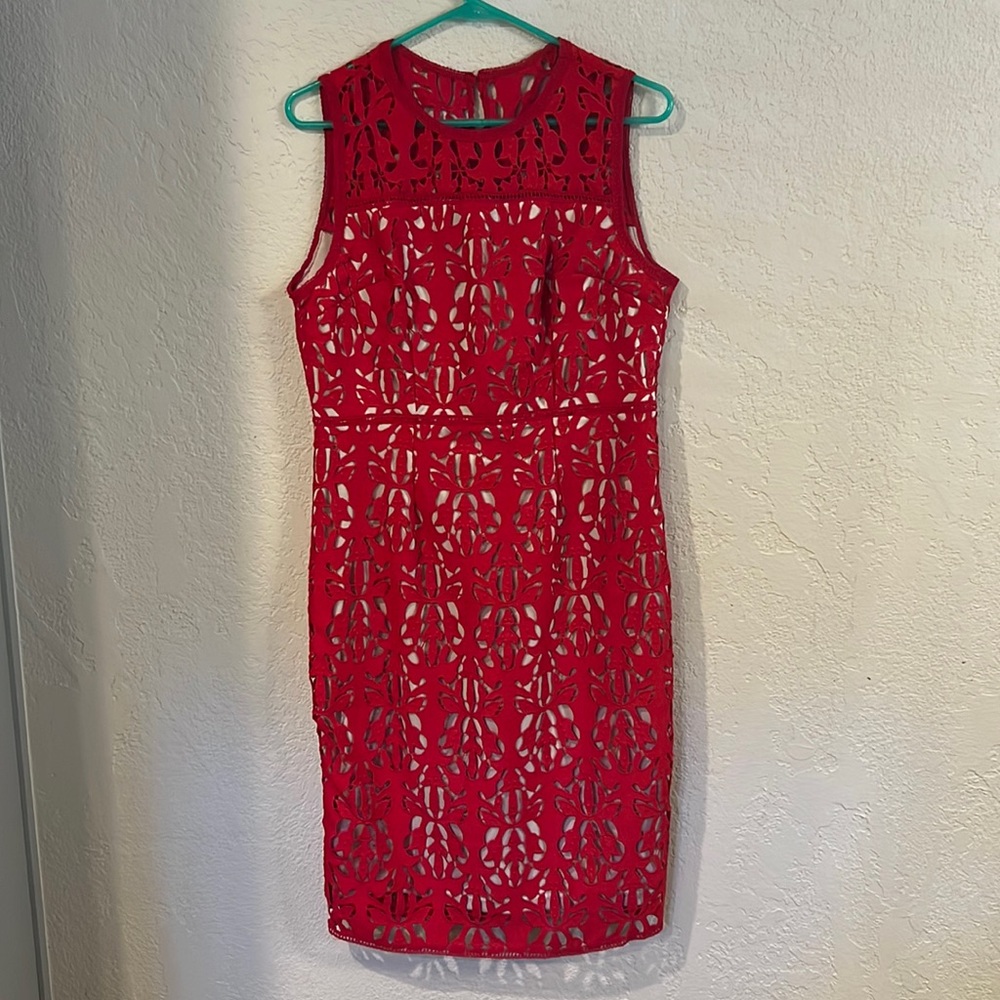 Worthington Lace Cut Out Dress